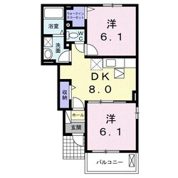 サニーサイド北原の物件間取画像